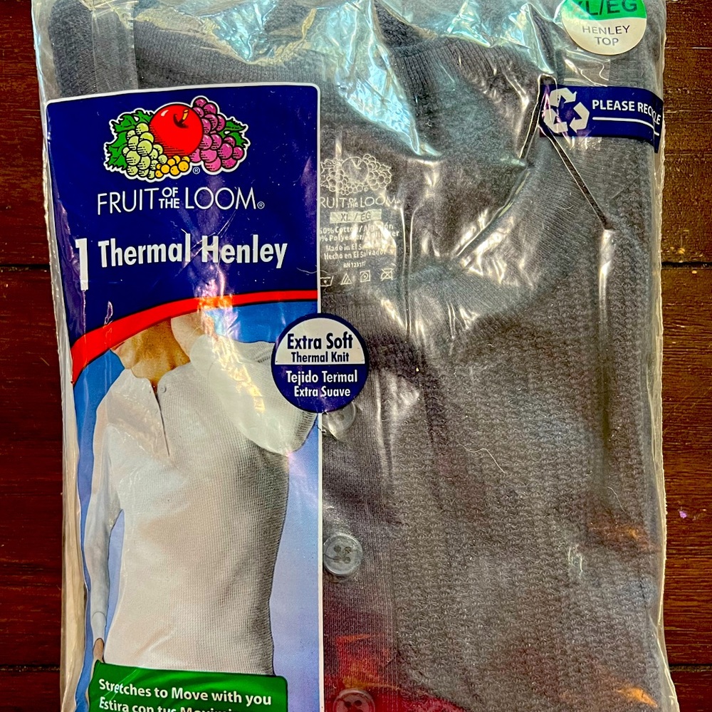 Brand new Fruit of the Loom thermal pants and shirt. Navy color.